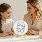 Woman Flowers Embroidery Kits for Beginners Adults, Floral Hand Embroidery - Image 6