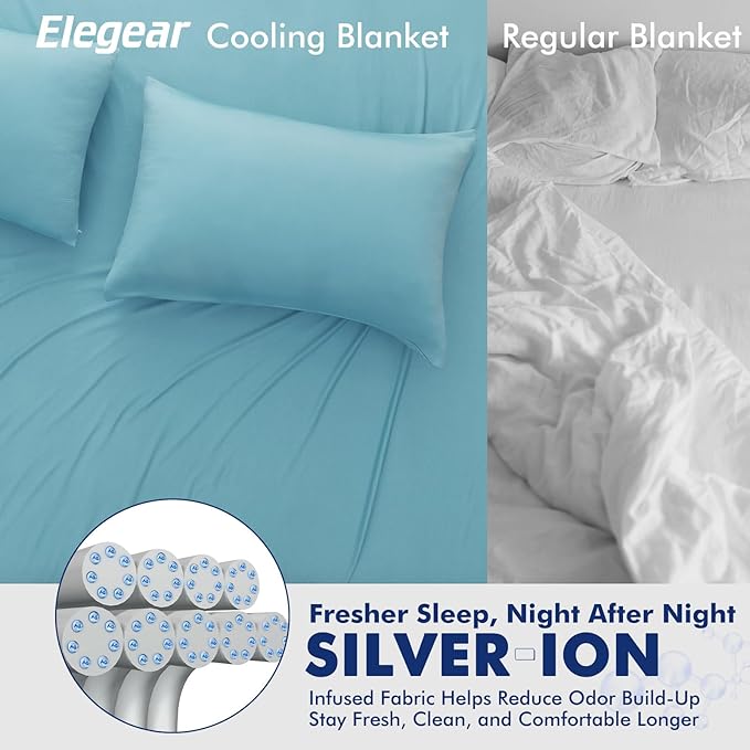 Elegear Cooling Blankets for Hot Sleeper King, Arc-Chill 3.0 Cool Fiber - Image 3