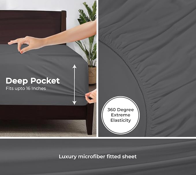 Royale Linens Fitted Sheet Twin XL - Image 3