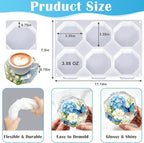 YOILES Deep Coaster Resin Molds Silicone Octagon Silicone Molds - Image 2