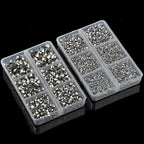 10000Pcs 2-Boxes Mixed Size Hot Fix Round Crystals Gems Glass Stones Hotfix - Image 5