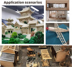 MUXGOA 20 Pcs Wood Sheets, Unfinished Balsa Wood Sheets - Image 5