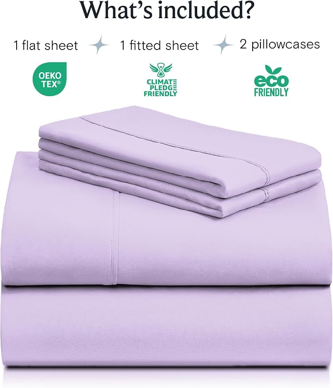 LuxClub 4 PC California King Sheet Set, Breathable Luxury Bed Sheets, Deep - Image 2