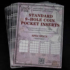 Coin Collecting Pages 5 Sheets 20 Pockets Standard 9Hole Coin Pocket Inserts - Image 5
