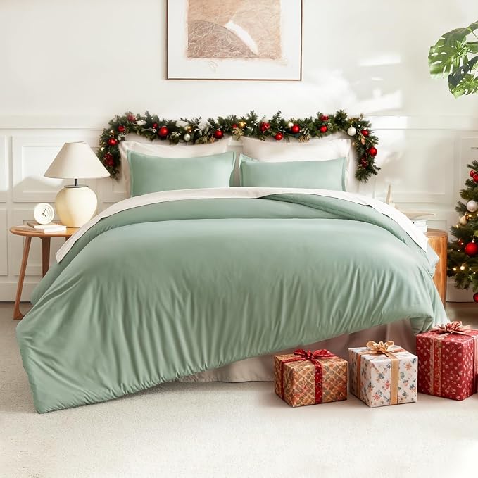 Litanika Twin/Twin XL Comforter Set Sage Green, 2 Pieces Comforter Sets Soft - Image 6