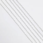 60 Feet Metal Iron Necklace Chains 3mm Bulk Curb Link Chain - Image 3