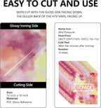 FUNKAKA Tie Dye HTV Heat Transfer Vinyl Bundle, 10 Sheets HTV Vinyl - Image 2