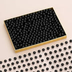 DUQGUHO Black Beads for Bracelets 8mm Black Pearls - Image 2