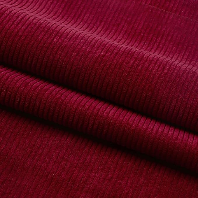 Corduroy Fabric Solid Plain Thick DIY Sewing Crafts Materials Stretch Corduroy by Mintao