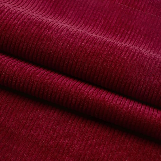 Corduroy Fabric Solid Plain Thick DIY Sewing Crafts Materials Stretch Corduroy by Mintao