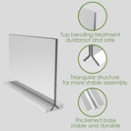 newnewshow Acrylic Sign Holder 11x8.5 Inch 3 Pack Horizontal T Shape - Image 6