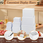 10 PCS Buffet Risers, Large Food Risers - Image 4