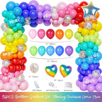 Tie Dye Birthday Party Decorations – 112PCs Rainbow Tie Dye Themed Party - Image 3