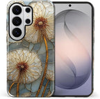 for Samsung Galaxy S26 Ultra Case, Dandelion Stained Glass Pattern Glossy 2 in by Teonvpu