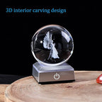 Ornalrist 3D Guardian Angel Figurines K9 Crystal Ball - Image 5