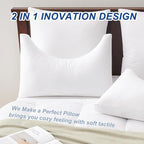 ACCURATEX Side Sleeper Pillow for Side and Back Sleepers-100% Cotton Cover - Image 4