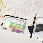 White Horse Butterflies Pencil Pouch - Image 5