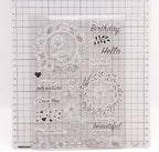 Flower Wreath Lace Clear Stamps Silicone Stamp Cards - Image 4