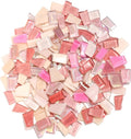 Pink Mixed Irregular Mosaic Glass Mosaic Tiles Pieces, 300 Grams Mosaic DIY Set by ZWCTmosaicdiy