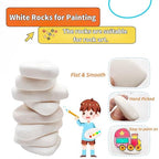 Lifetop 20PCS Smooth Painting Rocks, 1.2"-2.0" White, Flat Natural Irregular - Image 4