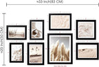 ArtbyHannah Gallery Wall Frame Set, 8 Pack Black Picture Frames, Small | - Image 5