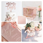 5 Pack Rose Gold Mirrored Acrylic Sheets, 12x12 Inch, 1/8 in Thick | Plastic - Image 6