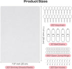 Auihiay 170PCS Shrink Art Kit for DIY Keychain Making, Shrink Dink Paper Kit - Image 2