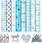 HTVSTD Ocean Summer Heat Transfer Vinyl 8Sheets 12×10in Iron on Vinyl | Sea by CraftingEveryday
