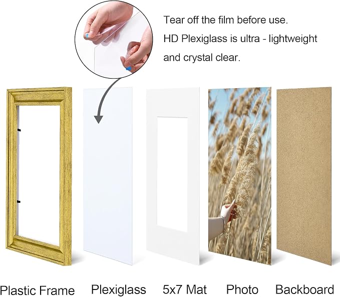 Vittanly 8x10 Picture Frames Set of 2, Ornate Vintage Photo Frame - Image 6