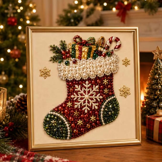 DIY Christmas Pearl Diamond Painting Art Kit - Image 3