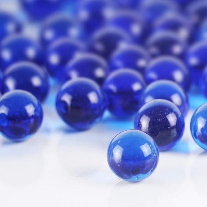 CYS EXCEL Cobalt Blue Glass Marble Gemstone Vase Filler | Multiple Color by CYSEXCEL%C2%AE