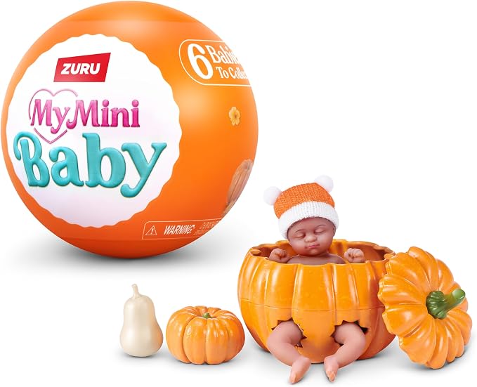 My Mini Baby Pumpkin Patch Series 1 by ZURU – Collectible Mystery Capsule Baby by ZURUMyMini