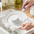 Amazer 4 Pack Dish Brush with Handle, Kitchen Scrub Brushes - Image 9