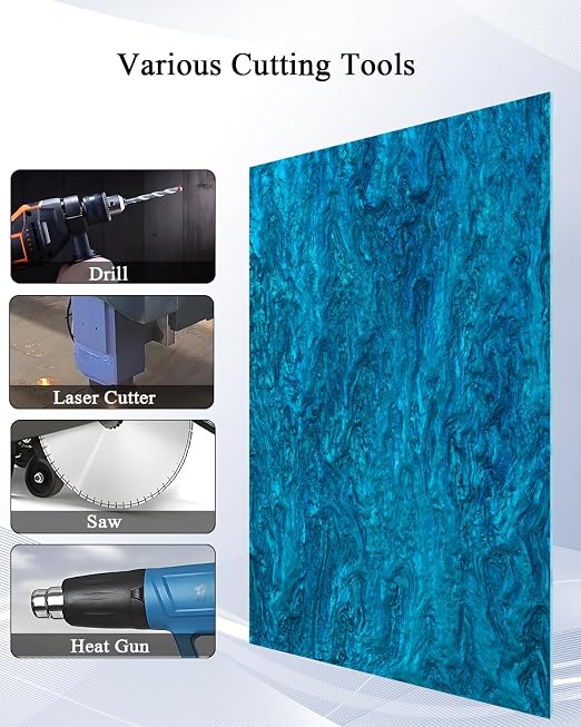 TOEPODO Pearl Cast Acrylic Sheets Pearlescent Glitter Acrylic Sheet 1/8 - Image 4