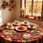 LWZAYS 8 PCS Fall Pumpkin Diamond Art Coaster Kits - Image 3