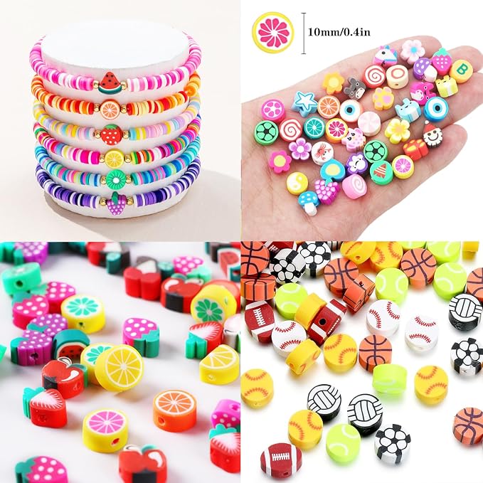 BBita 2480pcs Polymer Clay Beads Charms - Image 7