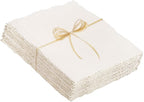 50 Sheets Watercolor Paper 6 x 8inch, 300 GSM Deckled Edge Paper Rough/Textured by Prudiut