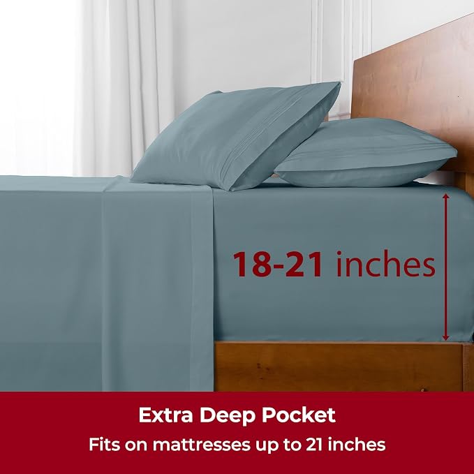 Mellanni Extra Deep Twin Sheets - Image 6