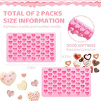 2PCS Silicone Molds for Chocolate, Heart Molds, Reusable Candy Molds - Image 7
