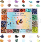 Crystal Chips Beads for Jewelry Making, 24 Colors Natural Gemstone Beads Making - Image 2