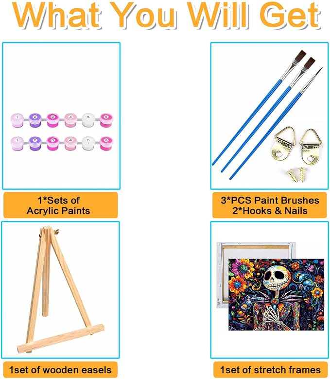 Halloween Framed Paint by Numbers Kits - Image 5
