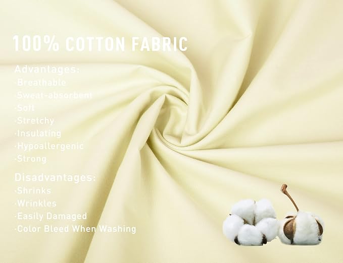Sunflower Queen Pillowcases Set of 2, 100% Cotton Queen Pillow Cases 2 - Image 6