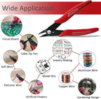 170 Wire Cutters, 10 PACK, 5 Inch Micro Flush Cutter, Small Wire Cutters Spring - Image 4