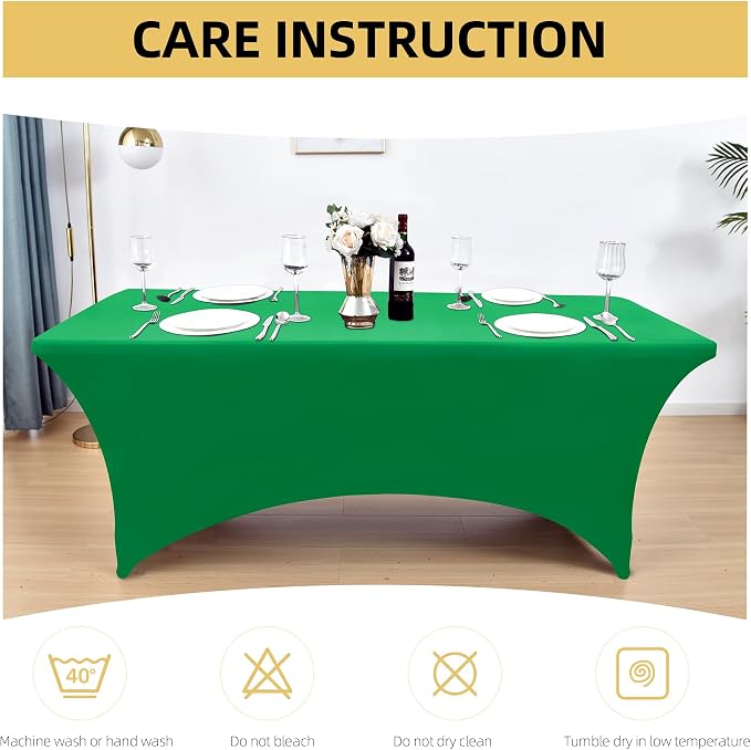 2-Pack 8ft Spandex Table Covers - Image 6