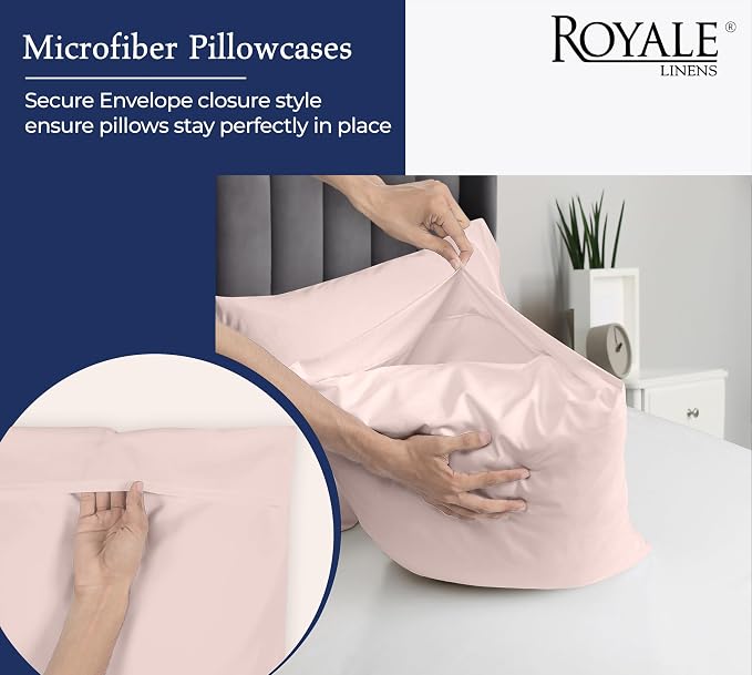 Royale Linens Standard Pillowcase Set of 2 - Image 5