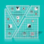 Creative Grids Scrap Crazy 6 Template Set Quilt Ruler – CGRMT6 – Made in USA - Image 3