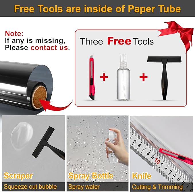 Window Privacy Film One Way Daytime Privacy Static Cling Sun Blocking Anti UV - Image 6