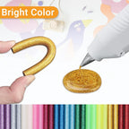 Manarty Glitter Color Hot Glue Sticks, Craft Adhesive Waxing Sticks Bulk - Image 3