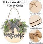 6 Pcs 14 Inch Wood Circles for Crafts Unfinished Wooden Slice Blank Round - Image 5