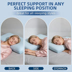 Sycoodeal Cooling Memory Foam Pillow Queen Size - Image 5